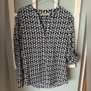41 Hawthorn Montreal Henley Blouse Size Small